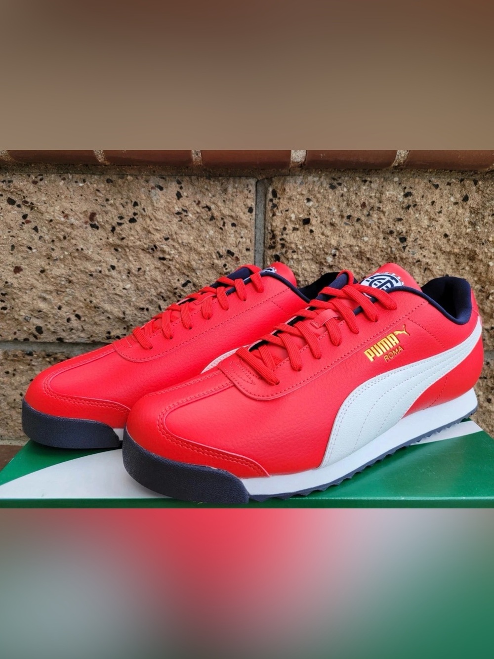 PUMA Roma Country Pack Shoes Men's Red Sneakers 389179 01 New Sz 10.5